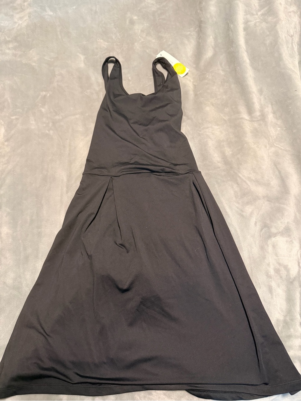 Women's Black Midi A-Line Dress